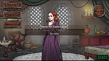 Preview 1 of Fuk Cumshot - Game of Whores ep 10 Espiando Dany e Sansa pela porta