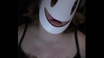 Preview 4 of Asking Blue Flim - SFW SC Caressing her breasts through her black shirt and bra