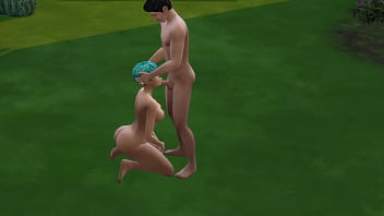 Preview 4 of Kora Kori Xxx - SIMS 4 - CHICK GIVES HEAD IN PUBLIC AND GETS FUCKED ROUGH BY GUY