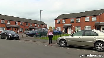 Preview 1 of Bollywood Raoe - Chubby British Amateur Flashing in Public
