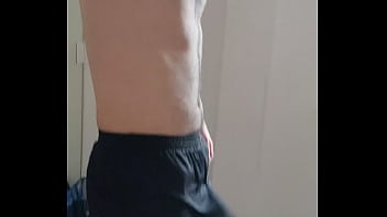 Preview 4 of Tyna Yuzugi - Meu pau pulsando nos shorts depois do futebol