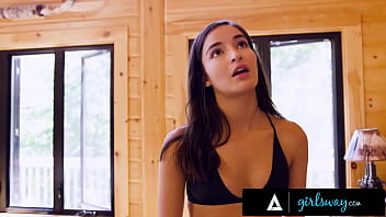 Preview 1 of Xvideos Ngentot - GIRLSWAY - Sexy Emily Willis Has Her Pussy Eaten After She Caught Shy Redhead Bestie Masturbating