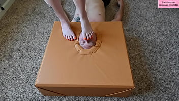 Preview 4 of Amerka Sex Xxxx - TSM - Rhea tramples my face in a worship box