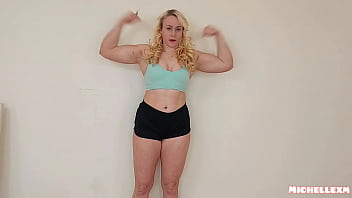 Preview 1 of Famile Sex Porn - Muscle measuring and flexing