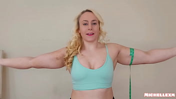 Preview 4 of Famile Sex Porn - Muscle measuring and flexing