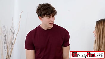 Preview 2 of Alura Jenson Cheat Her Husband - Teens sucks their lucky big cock and stepbro enjoyed while fucking teens