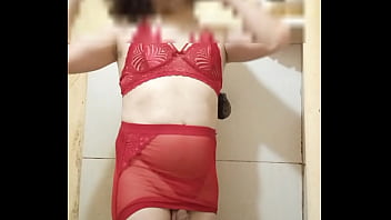Preview 3 of Extrem Scat Girl - Cdzinha de lingerie mostrando o pintinho