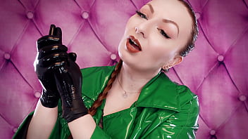 Preview 3 of Big Pussy Aunty Indian - ASMR video: nitrile gloves and oil - fetish Glaminatrix Arya Grander - great relax sexy sounding POV