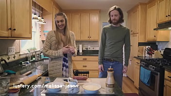 Preview 1 of Choclate Ass - Lustery | Amateur Couple Fuck For National Pizza Day