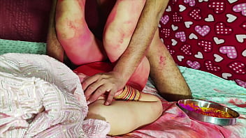 Preview 3 of Family Strokes Mom Teach Son - Jija Ne Saali Ki Chut Me Rang Daalkar Liya Holi Ka Asli Maza!