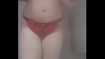 Preview 4 of Hindi Dabing Sex Video - Sexy Desi teen showing off her new lingerie and her sexy body!