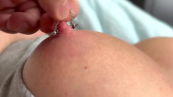 Preview 2 of Public Place Dick Flash - Morning Play with Big Tits MILF and Pierced Nipples