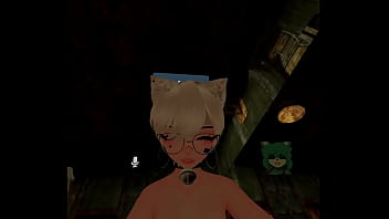 Preview 4 of Bigo Kive - (pov) cat e-girl mute enjoys riding bunny mistresses cock