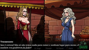 Preview 3 of Sister Rip - Game of Whores ep 5 Dany x Cersei Rainha promete pole dance