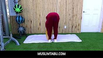 Preview 2 of Naughty Amerikan Com - MuslimTabu - Fitness Trainer fucks exotic arabic client