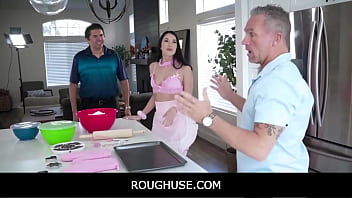 Preview 2 of Her Sex Her - RoughUse - Freeuse Teen Baking Show Fucking - Alex Coal,  Marcus London