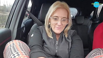 Preview 1 of Full Mom Forced - Wife fucks Herself in the car as I drive