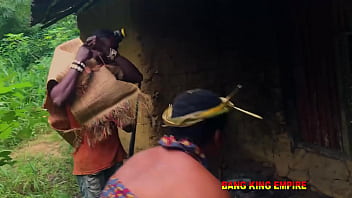 Preview 4 of Bid Bbobs - African hunter fucked strange BBW woman in the forest and this happened to him -