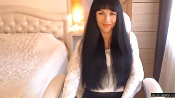 Preview 1 of Kareena Kapoor Xxxxx Video - JuliannaSmiles aka Tamarra Roman Chair Sexy White Lingerie &amp_ Stockings Tease
