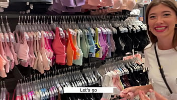 Preview 2 of Teenager Pickup - Blowjob in Fitting Room / too Much Cum in her Mouth