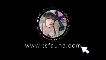 Preview 1 of Asian Cunninf - Transgender girl wiggles on the dildo