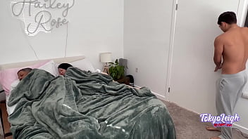 Preview 1 of Vivod X Vidos - Thickest Asian Tokyo Leigh Gets 2 Dicks For Breakfast PeterwoodJohnson9bp &amp_ MaxFills