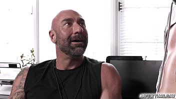 Preview 2 of Rapexxx Russia - Dylan Hayes and his boyfriend Blaze Austin,  visit their coach Drew Sebastian came out as gay so they give him a support. Dylan gives Drew a blowjob
