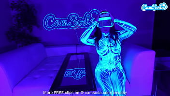 Preview 1 of Handycap Girls - Sexy Teen In You Reflect Costume Masturbates And Blows Huge Cock