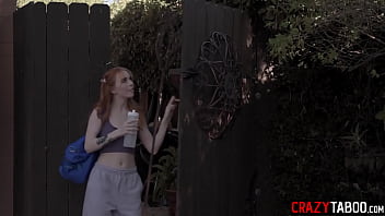 Preview 1 of Desi Poore - It is time for break point and for rough sex with new hot redhead teen student Madi Collins