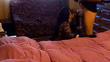 Preview 2 of Mommy Bif Tits Sex - CHICA SABOREANDO POLLA GORDA Y DURA
