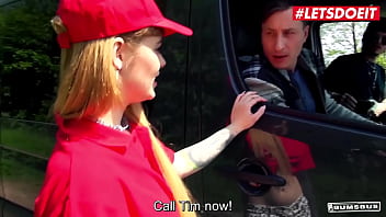Preview 1 of M3 Video - Delivery Girl (Kylie Kay) Got Paid With Sex &amp_ Tipped With Cum - LETSDOEIT