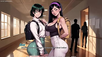 Preview 2 of Big Teen Bob - First Time Sucking 15 Inc BBC Cheating Girlfriend Cuckold Boyfriend,  Sexy Slut GF Cuckold Swallows Whole BBC Cock - New GF 01 - 3D Hentai Porn Games