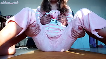 Preview 1 of New Suny Leon Xxx - stepbrother hard jerking cunt and small tits stepsister in pajama