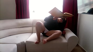 Preview 3 of 60 Year - Hermanastra Latina Se Calienta Leyendo Libro Antiguo De Sexo Se Mete Los Dedos Y Chupa La Verga De Su Hermanastro En Brooklyn Usa 1 FULLONXRED