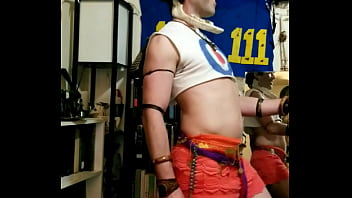 Preview 1 of Bbw Eats Cum - Sexy Male Belly dancer shows off his skills to get you horny Max Shenanigans