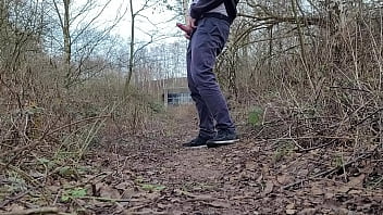 Preview 3 of Bizarre Mature - Slow Wank Near The Roadside
