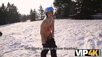 Preview 2 of Home Made Teen Anal - VIP4K. Ski Resort Cuckold