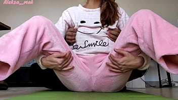 Preview 1 of Best Porno Tube - stepdaddy petting small tits and cunt girl in pajamas party