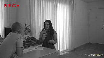 Preview 1 of Big My Fuck - Hoping to get cum down her throat the brunette signs up for a porn casting