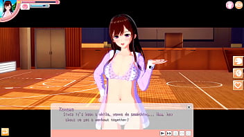 Preview 1 of Xxx Puram Video - Sex Behind Bookshelf in the Library - Koikatsu Party