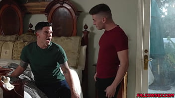 Preview 2 of Indian Pooran Com - Dakota Payne and Trevor Brooks ass fuck each other. Dakota and Trevor are horny Dakota give his lover a blowjob and lick Trevors inviting ass,  both fucked each other till they cum