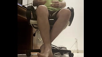 Preview 2 of 2019 Seksi - Pantsed in front of boss