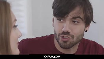 Preview 1 of Visit X Tv Maria Miacam - XXFam -Big Tits Blonde Teen Stepsister Aria Kai Fucked To Orgasm By Stepbrother During Super Bowl
