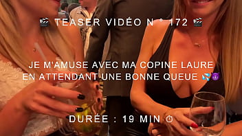 Preview 1 of Jilling In Public - TRIO FFH - Elle me ram&egrave_ne son plan cul pour qu&#039_il nous baise