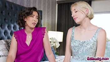 Preview 2 of Hard Lez Sex - Lesbian tailor Casey Calvert and teen Lena Anderson have sex while being quiet at the same time to avoid getting caught