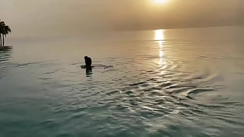 Preview 1 of Dehat Ki Oman Ki Chudai - Monika Fox Esthetic Posing In The Sea