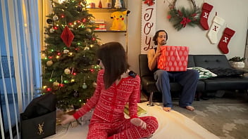 Preview 1 of M2m Sexvedio - I TRICKED My Lil Slutty Step-Sis For Christmas.. IT WAS MY DICK! - t-girl Mind Break Under The Tree
