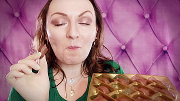 Preview 1 of Puma Swede Pics - ASMR and close-ups: Giantess Vore Fetish - Eating Cars from chocolate. Braces. (Arya Grander)