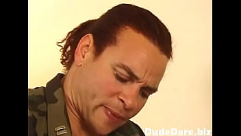 Preview 2 of Airplain Xxx - Gay dudes in military uniform fucking hardcore