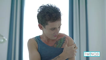 Preview 1 of Aya Oikura - Self Penetration! Tattooed Jock Noah Fucks Himself With His Own Dick!